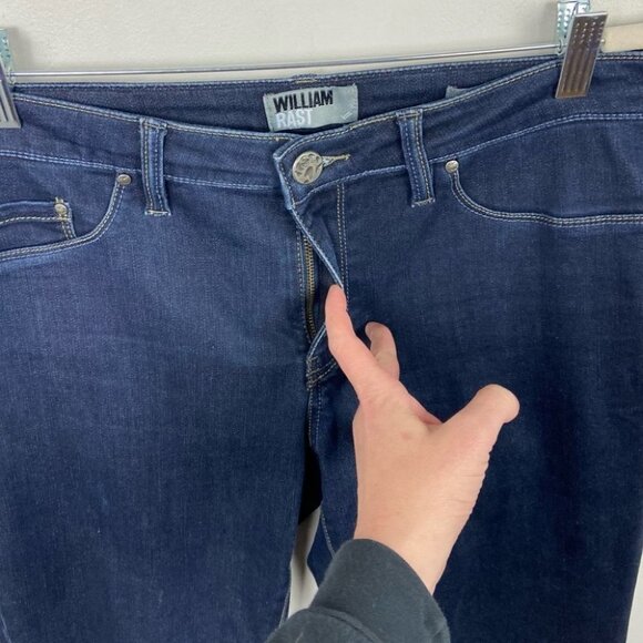 William Rast Justin Timberlake Slim Leg Dark Blue Jeans Size 12 Denim Mid Rise - Picture 5 of 13